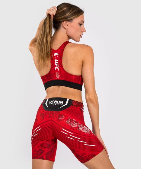 UFC Adrenaline | VENUM Authentic 格斗之夜 女士紧身短裤-长款 - 红色