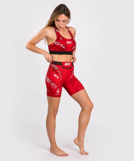 UFC Adrenaline | VENUM Authentic 格斗之夜 女士紧身短裤-长款 - 红色