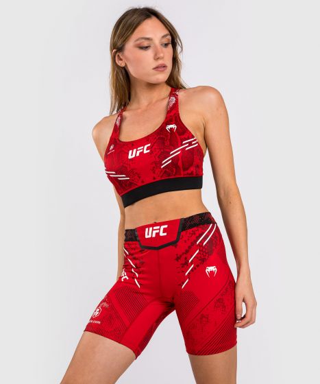 UFC Adrenaline | VENUM Authentic 格斗之夜 女士紧身短裤-长款 - 红色