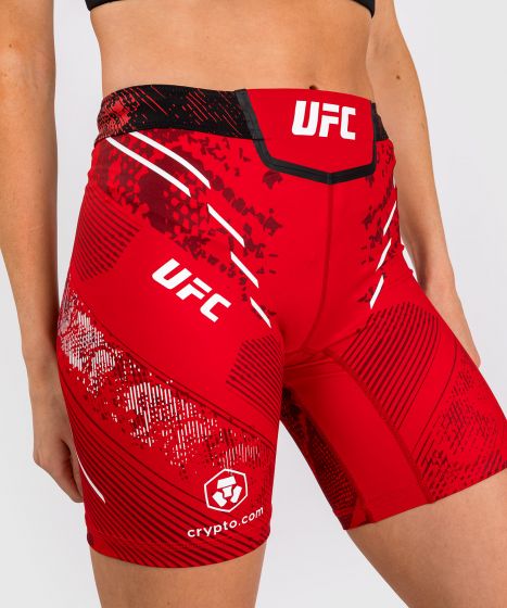 UFC Adrenaline | VENUM Authentic 格斗之夜 女士紧身短裤-长款 - 红色