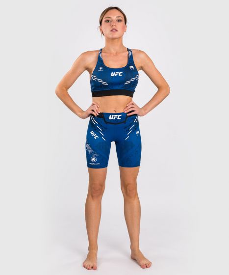 UFC Adrenaline | VENUM Authentic 格斗之夜 女士紧身短裤-长款 - 蓝色