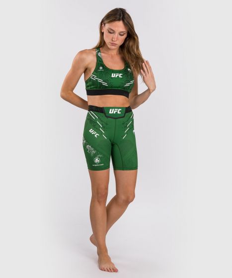 UFC Adrenaline | VENUM Authentic 格斗之夜 女士紧身短裤-长款 - 绿色