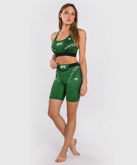 UFC Adrenaline | VENUM Authentic 格斗之夜 女士紧身短裤-长款 - 绿色