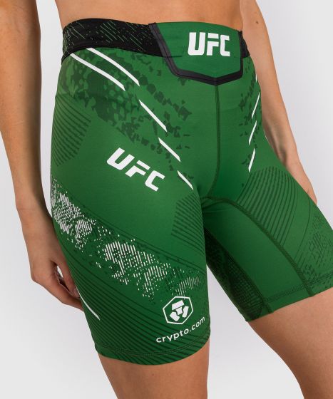 UFC Adrenaline | VENUM Authentic 格斗之夜 女士紧身短裤-长款 - 绿色