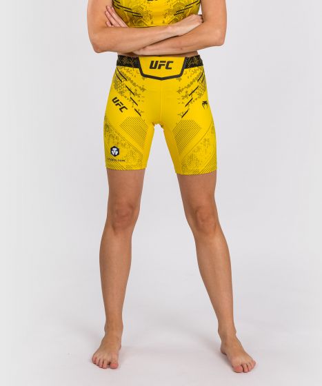 UFC Adrenaline | VENUM Authentic 格斗之夜 女士紧身短裤-长款 - 黄色
