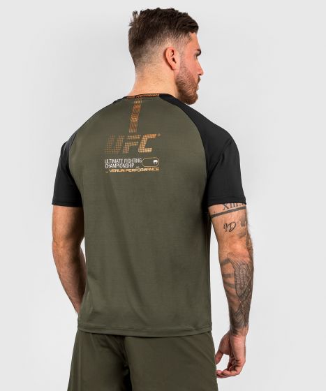 UFC Adrenaline | VENUM 格斗周 男士速干T恤 - 卡其/铜色