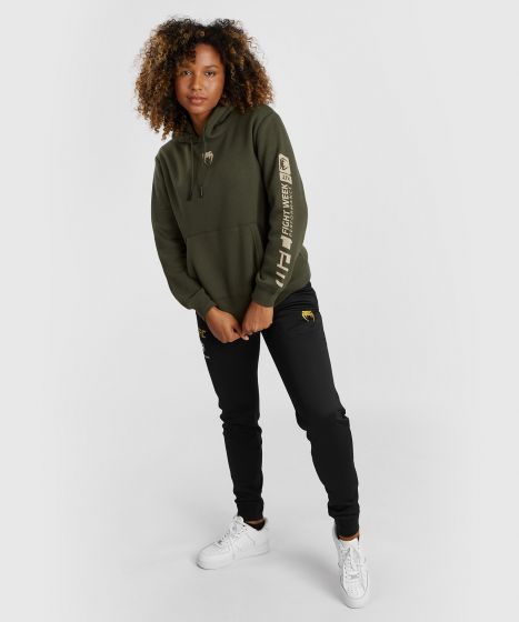 UFC Adrenaline | VENUM 格斗周 女士连帽卫衣 - 卡其色