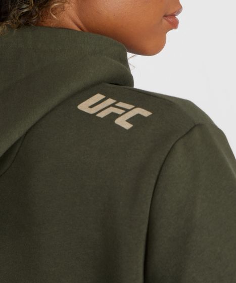 UFC Adrenaline | VENUM 格斗周 女士连帽卫衣 - 卡其色