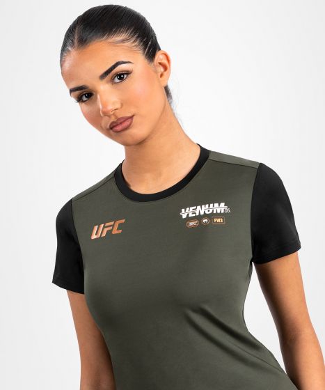 UFC Adrenaline | VENUM 格斗周 女士速干T恤 - 卡其/铜色