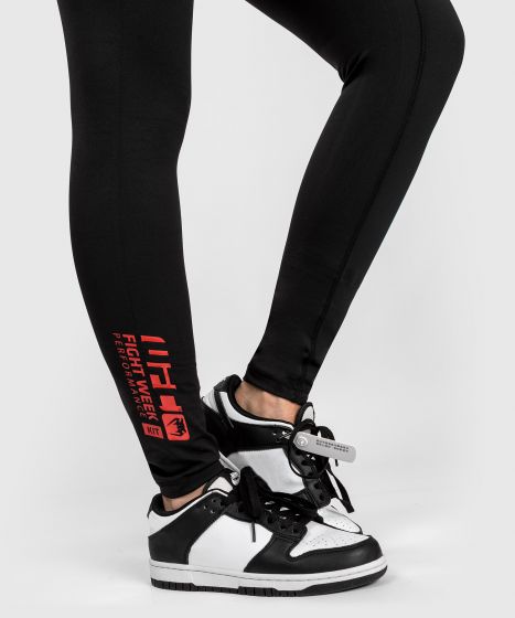 UFC Adrenaline | VENUM 格斗周 女士紧身长裤 - 黑色