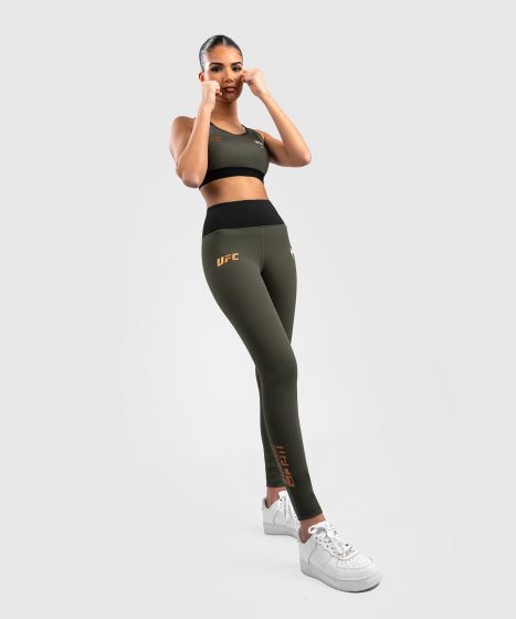 UFC Adrenaline | VENUM 格斗周 女士紧身长裤 - 卡其/铜色