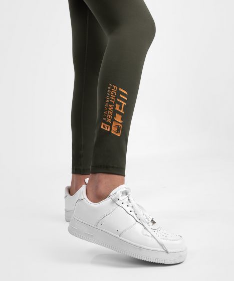 UFC Adrenaline | VENUM 格斗周 女士紧身长裤 - 卡其/铜色