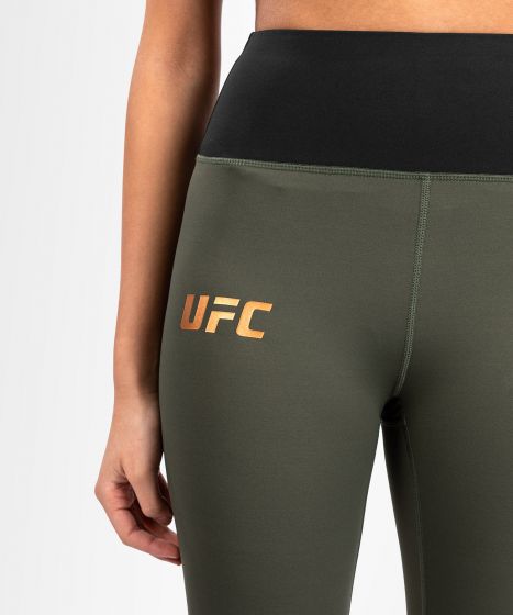 UFC Adrenaline | VENUM 格斗周 女士紧身长裤 - 卡其/铜色