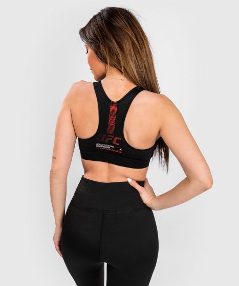 UFC Adrenaline | VENUM 格斗周 女士运动内衣 - 黑色