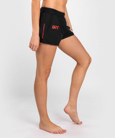 UFC Adrenaline | VENUM 格斗周 女士训练短裤 - 黑色