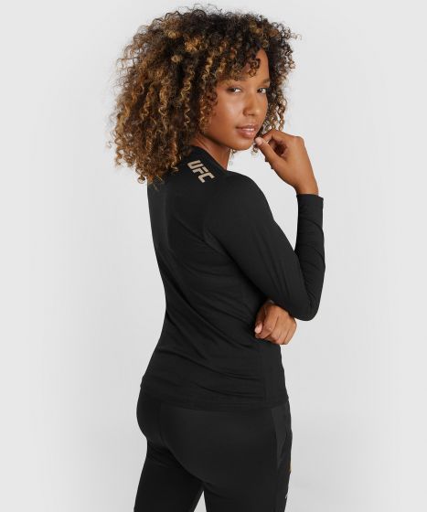 UFC Adrenaline | VENUM 格斗周 女士长袖T恤 - 黑色