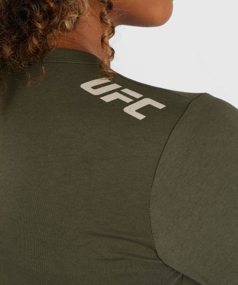 UFC Adrenaline | VENUM 格斗周 女士长袖T恤 - 卡其/铜色