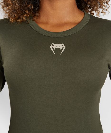 UFC Adrenaline | VENUM 格斗周 女士长袖T恤 - 卡其/铜色