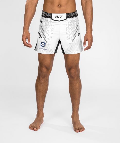 UFC Adrenaline | VENUM Authentic 格斗之夜 男士格斗短裤-短款 - 白色