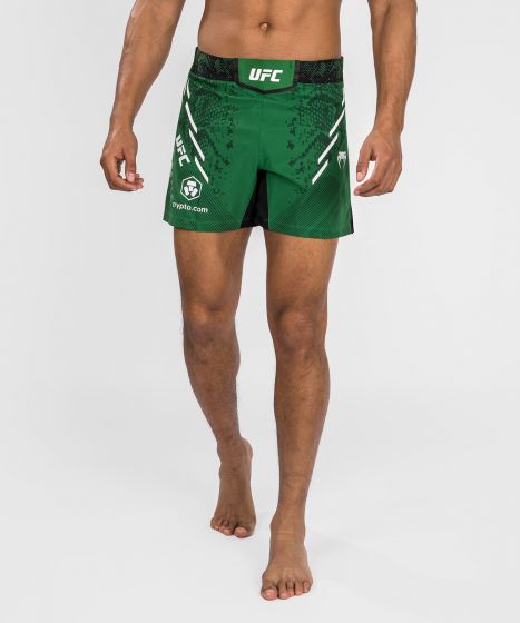UFC Adrenaline | VENUM Authentic 格斗之夜 男士格斗短裤-短款 - 绿色