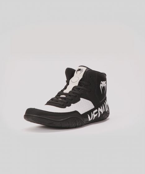 VENUM ELITE 摔跤鞋 - 黑/白色