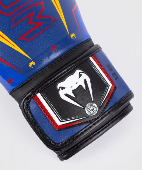 VENUM Elite Evo 拳击手套 - 蓝/黄色