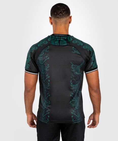 UFC Adrenaline | VENUM Authentic 格斗之夜 男士出场速干T恤 - 绿宝石版 - 绿/黑色