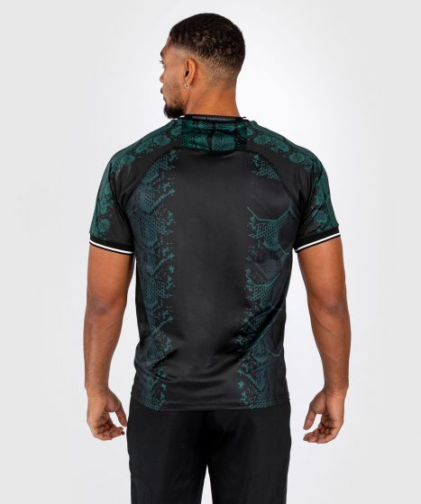 UFC Adrenaline | VENUM Authentic 格斗之夜 男士出场速干T恤 - 绿宝石版 - 绿/黑色