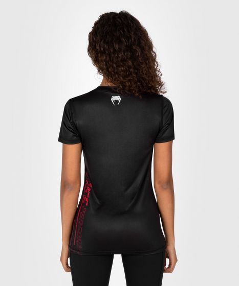 UFC VENUM Performance Institute 2.0 女士速干T恤 - 黑/红色