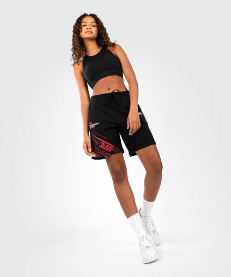 UFC VENUM Performance Institute 2.0 女士棉质短裤 - 黑/红色