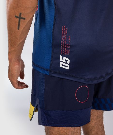 VENUM Sport 05 男士速干T恤 - 蓝/黄色