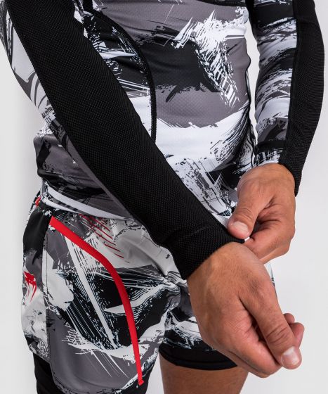 VENUM Electron 3.0 男士长袖紧身衣 - 灰/红色