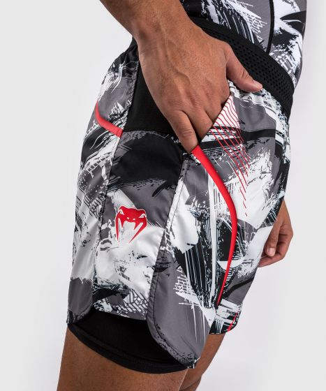 VENUM Electron 3.0 男士训练短裤 - 灰/红色