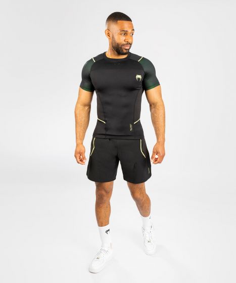 VENUM Fusion 2.0 男士短袖紧身衣 - 黑/黄色