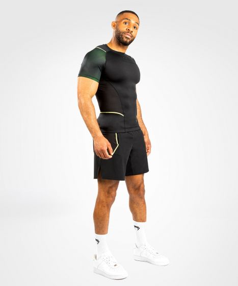 VENUM Fusion 2.0 男士短袖紧身衣 - 黑/黄色