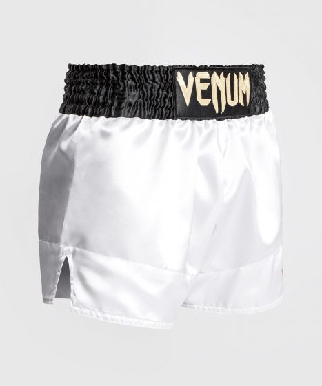 VENUM Classic 泰拳短裤 - 白/黑/金色