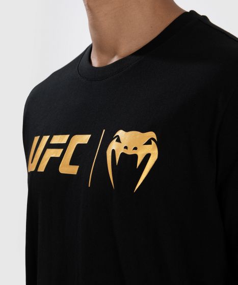 UFC | VENUM Classic 男士T恤 - 黑/金色
