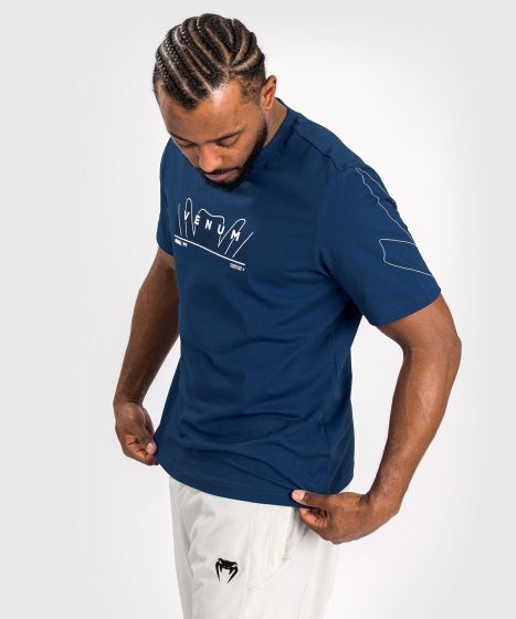 VENUM Snake Print 男士T恤 - 海军蓝色