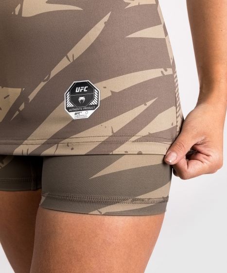 VENUM | UFC Adrenaline 格斗周3.5 女士速干T恤 - 沙漠迷彩色