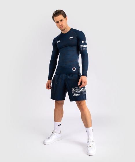 UFC Fusion | VENUM 格斗周男士长袖紧身衣 - 蓝色