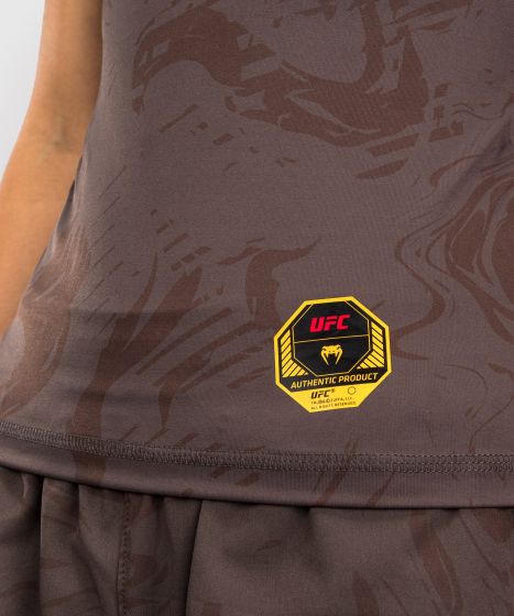 UFC Fusion | VENUM 格斗周 女士短袖紧身衣 - 土棕色