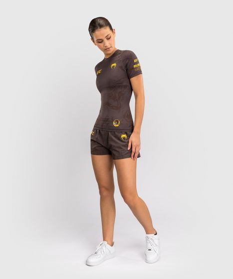 UFC Fusion | VENUM 格斗周 女士短袖紧身衣 - 土棕色