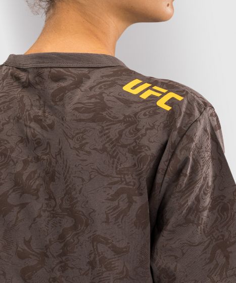 UFC Fusion | VENUM 格斗周 女士棉质T恤 - 土棕色