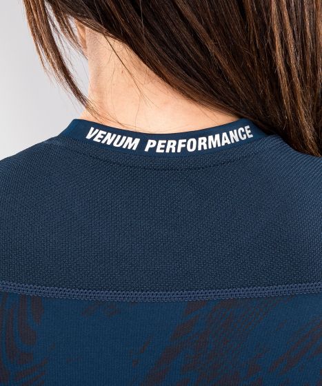 UFC Fusion | VENUM 格斗周 女士短袖紧身衣 - 海洋蓝色