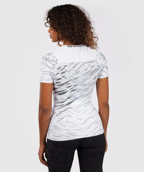 UFC Fusion | VENUM Authentic 格斗之夜 女士短袖紧身衣 - 白色