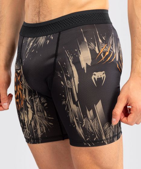 VENUM Tiger 男士紧身短裤 - 黑/荧光橙色