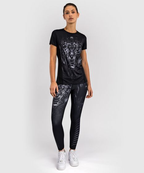 VENUM Tiger 女士速干T恤 - 黑/银色