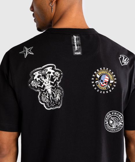 VENUM x Tekken 8 - Paul Phoenix男士T恤 - 黑/白色