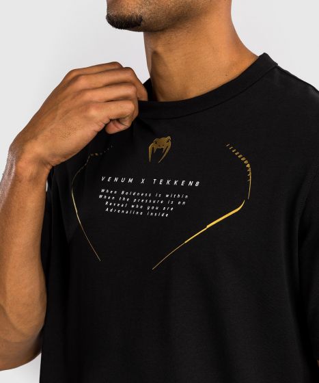 VENUM x Tekken 8 - Marshall Law男士T恤 - 黑/金/红色