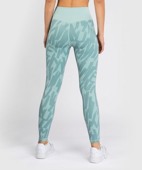 VENUM Graffiti 女士紧身长裤 - 湖绿色